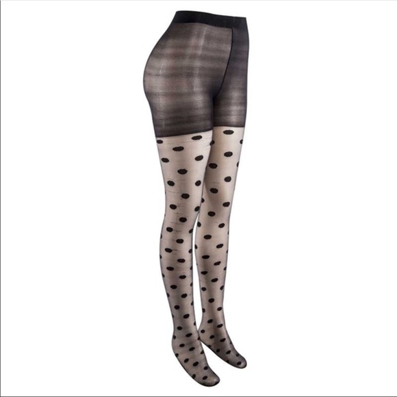 NWT Women’s Polka Dot Pantyhose - Picture 5 of 8